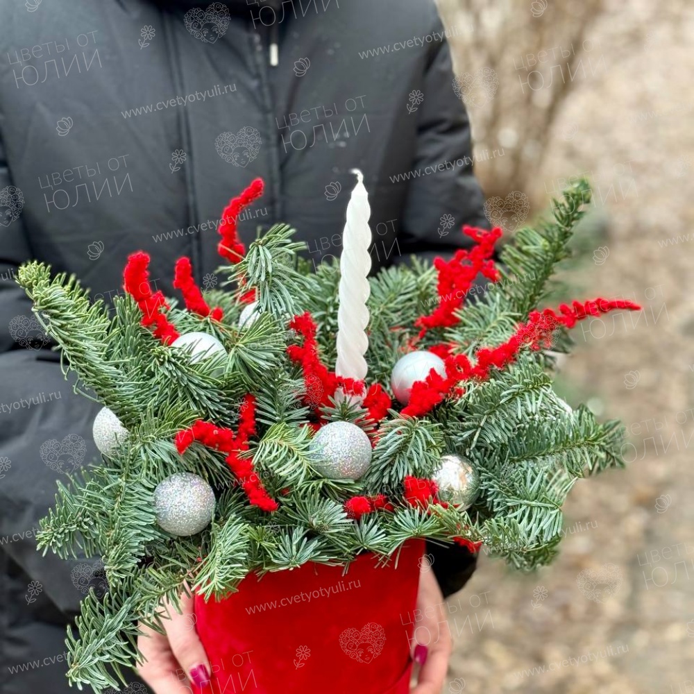 Новогодняя композиция Алая звезда