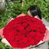 Букет «Алый купол» из 101 красной розы (местная, 50 см)