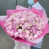 Букет из 101 розового пиона «Пионовый триумф» (сорт Анис)