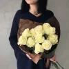 Букет из 11 белых роз (местная, 60 см)