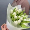 Букет из 15 белых тюльпанов «Белая весна»