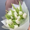 Букет из 15 белых тюльпанов «Белая весна»