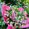 Букет «Розовый бархат» из 15 розовых альстромерий
