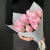 Букет из 15 розовых тюльпанов «Нежный апрель»