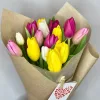 Букет «Весенний микс» из 15 тюльпанов (микс)