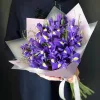 Букет из 25 синих ирисов