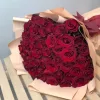Букет «Алый омут» из 35 красных роз (местная, 50 см)