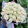 Букет из 41 белой розы «Молочный купол» (местная, 50 см)