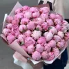 Букет из 51 розового пиона «Розовый плюш»