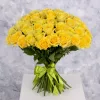 Букет из 51 жёлтой розы (местная, 50 см)