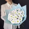 Букет «Белый апрель» из 7 белых кустовых хризантем