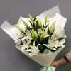 Букет «Белое сияние» из 7 белых лилий
