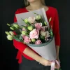 Букет «Розовый лизиантус» из 9 веток эустомы