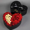 Коробка «Алый соблазн» из 31 красной розы с Ferrero Rocher