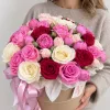Коробка «Радужный купол страсти» из 101 разноцветной розы