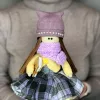 Кукла ручной работы «Лавандовая модница»