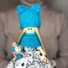 Кукла-тильда ручной работы «Бирюзовая модница»