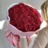 Букет из 25 красных роз (местная, 40 см)