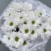 Букет из 3 белых кустовых хризантем